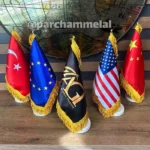 پرچم رومیزی ساتن براق